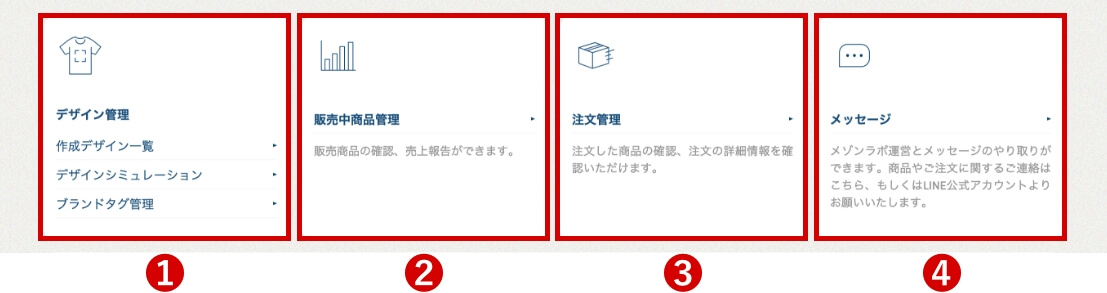 商品のデザイン・管理など